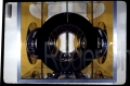 PP40, side view, 14x14x14 in, plexiglass, mirror, aluminum, 1976
